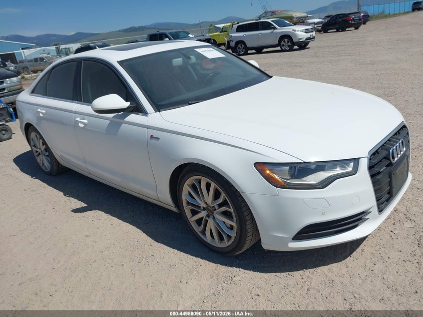 2012 Audi A6 VIN WAUGGAFC1CN126177 IAAI salvage auction — NORMAL WEAR, Clear (Montana), sold $1,550 on 2026-07-15 (photo 1)