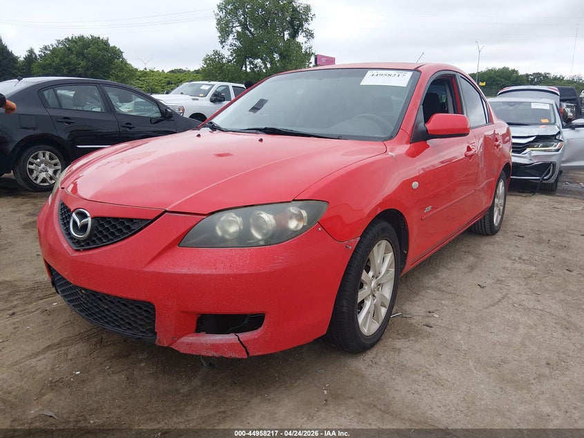 2008 Mazda 3 VIN JM1BK323381844762 IAAI salvage auction — HAIL, Rebuilt (Oklahoma), sold $500 on 2026-07-22 (photo 2)