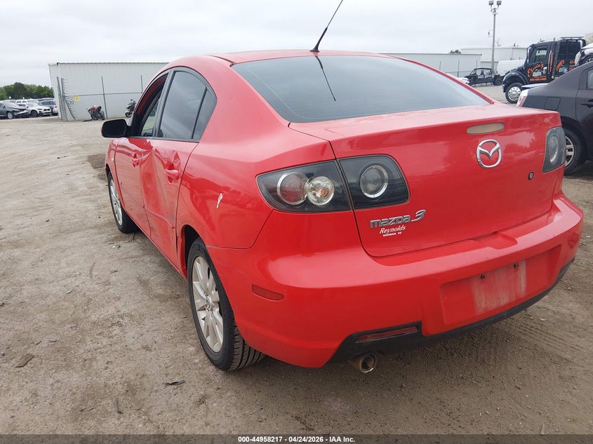 2008 Mazda 3 VIN JM1BK323381844762 IAAI salvage auction — HAIL, Rebuilt (Oklahoma), sold $500 on 2026-07-22 (photo 3)