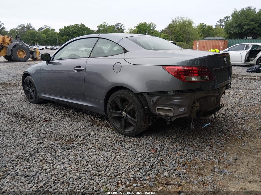 2013 Lexus Is VIN JTHFE2C26D2509099 IAAI salvage auction — REAR END, Salvage Title, sold $2,550 on 2026-07-14 (photo 3)