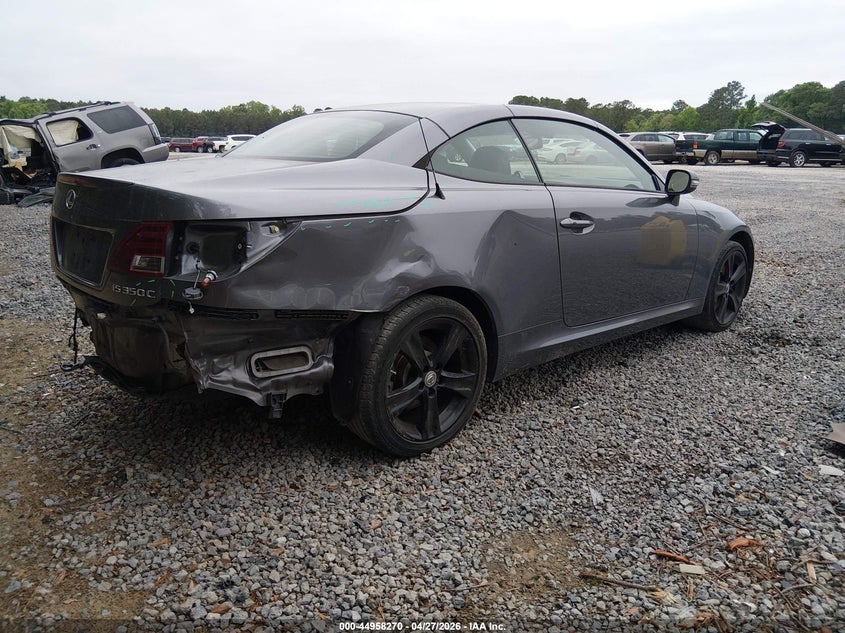 2013 Lexus Is VIN JTHFE2C26D2509099 IAAI salvage auction — REAR END, Salvage Title, sold $2,550 on 2026-07-14 (photo 4)