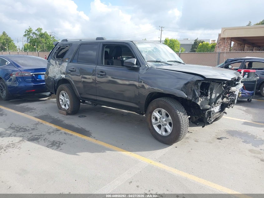2023 Toyota 4runner VIN JTEEU5JR0P5302823 IAAI salvage auction — FRONT & REAR, Salvage (California), sold $8,275 on 2026-07-13 (photo 1)