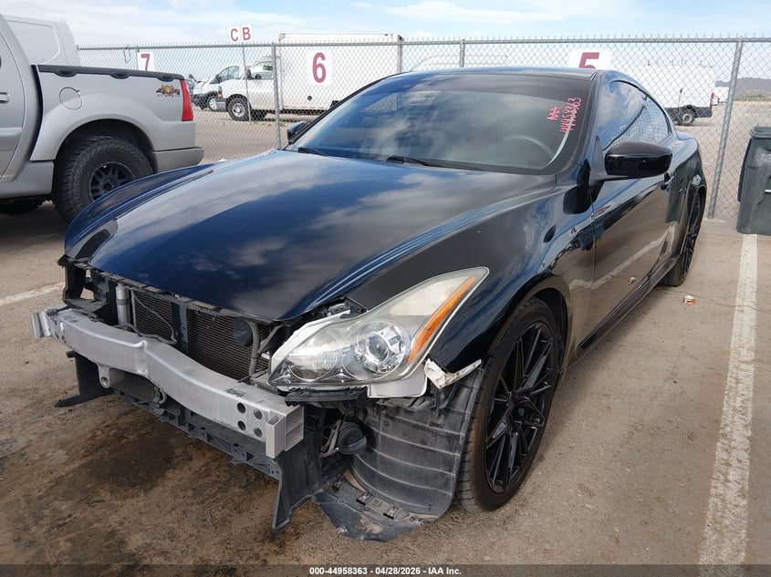 2013 Infiniti G VIN JN1CV6EK2DM922587 IAAI salvage auction — RIGHT FRONT, Salvage (Texas), sold $1,350 on 2026-07-22 (photo 2)