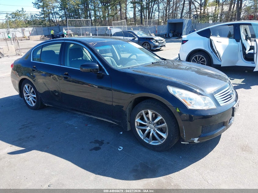 2008 Infiniti G35 VIN JNKBV61F18M260474 IAAI salvage auction — SIDE, Mv-907A (New York), sold $925 on 2026-08-22 (photo 1)