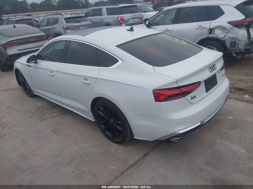 2023 Audi A5 VIN WAUDACF57PA022081 IAAI salvage auction — FRONT END, Salvage Title, sold $18,250 on 2026-07-14 (photo 3)