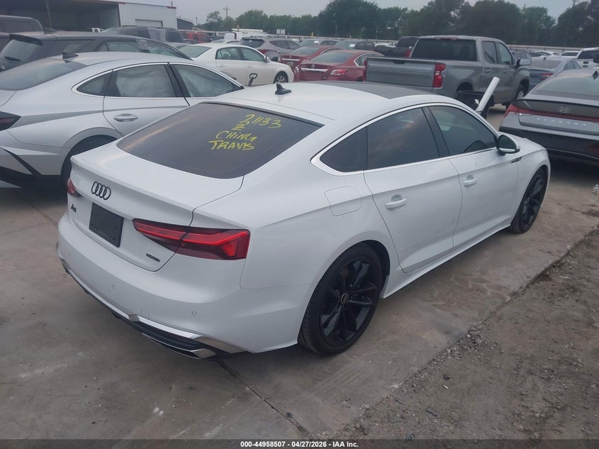 2023 Audi A5 VIN WAUDACF57PA022081 IAAI salvage auction — FRONT END, Salvage Title, sold $18,250 on 2026-07-14 (photo 4)