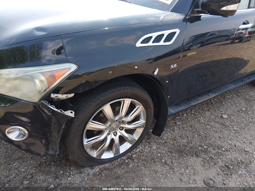 2014 Infiniti Qx80 VIN JN8AZ2NC6E9352886 IAAI salvage auction — LEFT FRONT, Salvage Title, sold $2,225 on 2026-07-22 (photo 6)
