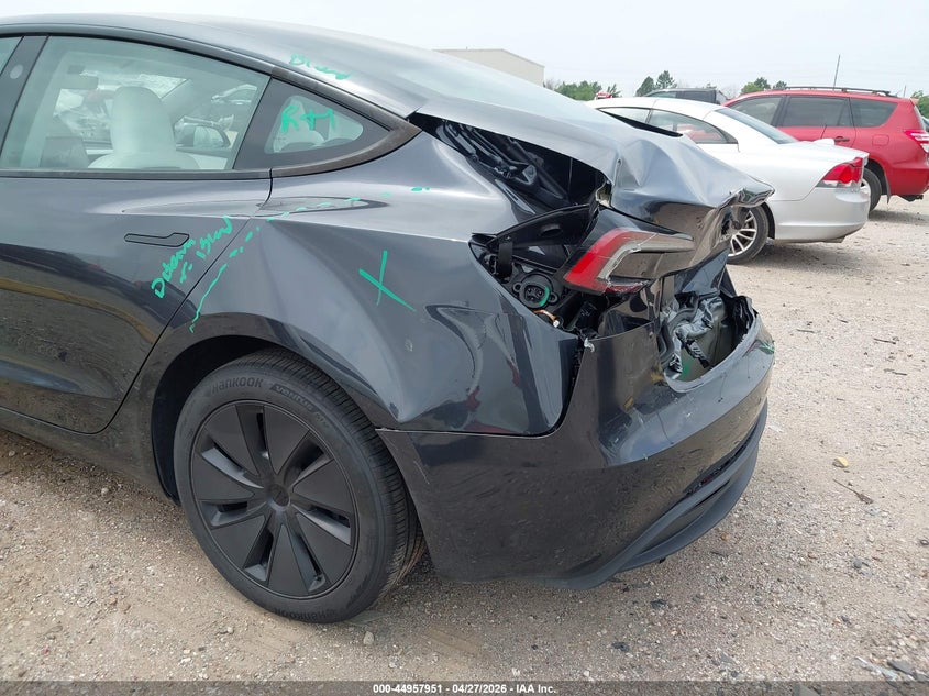 2025 Tesla Model 3 VIN 5YJ3E1EA0SF053887 IAAI salvage auction — REAR END, Salvage Title, sold $17,400 on 2026-07-16 (photo 6)