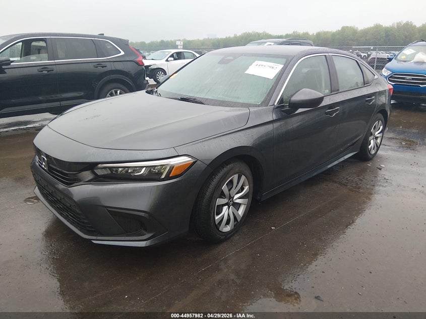 2023 Honda Civic VIN 2HGFE2F24PH562667 IAAI salvage auction — HAIL, Salvage Title, sold $7,900 on 2026-07-26 (photo 2)