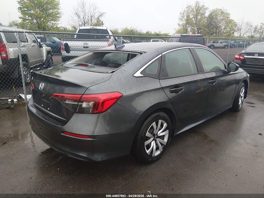 2023 Honda Civic VIN 2HGFE2F24PH562667 IAAI salvage auction — HAIL, Salvage Title, sold $7,900 on 2026-07-26 (photo 4)