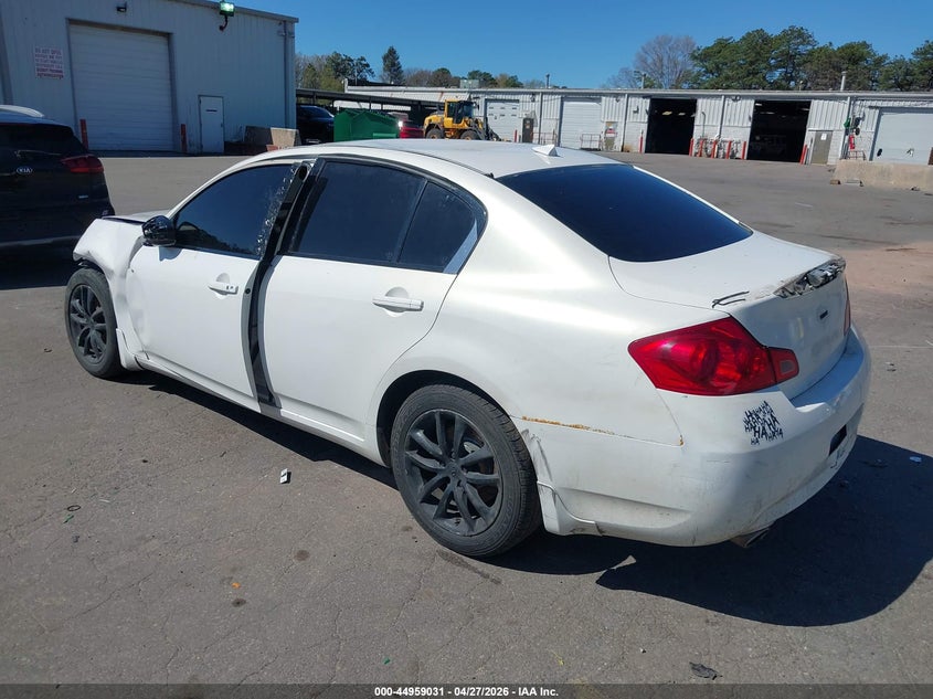 2009 Infiniti G VIN JNKCV61F49M050375 IAAI salvage auction — FRONT & REAR, Mv-907A (New York), sold $400 on 2026-07-14 (photo 3)