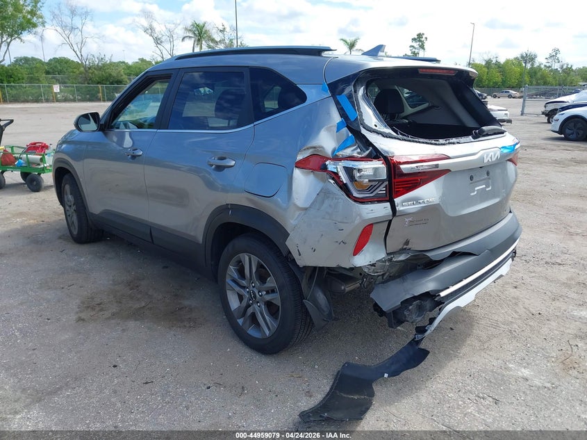2023 Kia Seltos VIN KNDEU2AA0P7452903 IAAI salvage auction — REAR END, Rebuildable (Florida), sold $6,650 on 2026-07-13 (photo 3)