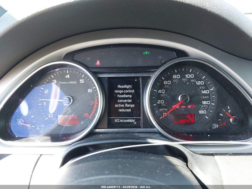 2011 Audi Q7 VIN WA1DGAFE0BD004402 IAAI salvage auction — FRONT END, Clear (Montana), sold $400 on 2026-07-15 (photo 7)