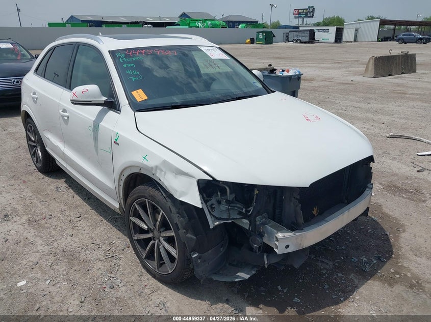 2018 Audi Q3 VIN WA1HCCFS0JR008580 IAAI salvage auction — FRONT END, Original (Texas), sold $4,000 on 2026-07-15 (photo 1)