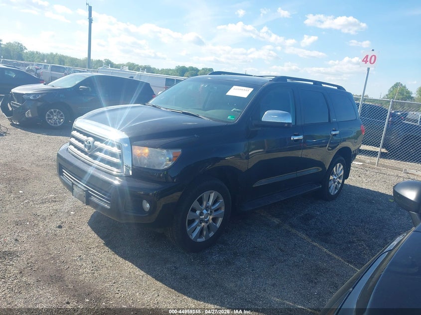 2008 Toyota Sequoia VIN 5TDBY67A08S023015 IAAI salvage auction — REAR END, Salvage - Greater Than 75% (Maryland), sold $4,900 on 2026-07-13 (photo 2)