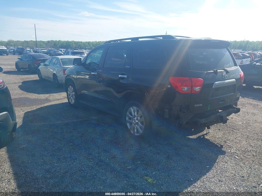 2008 Toyota Sequoia VIN 5TDBY67A08S023015 IAAI salvage auction — REAR END, Salvage - Greater Than 75% (Maryland), sold $4,900 on 2026-07-13 (photo 3)