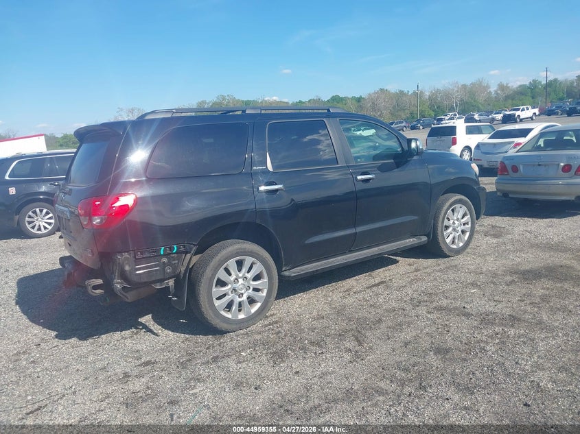 2008 Toyota Sequoia VIN 5TDBY67A08S023015 IAAI salvage auction — REAR END, Salvage - Greater Than 75% (Maryland), sold $4,900 on 2026-07-13 (photo 4)
