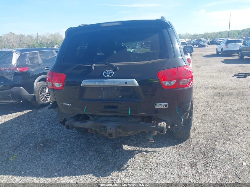 2008 Toyota Sequoia VIN 5TDBY67A08S023015 IAAI salvage auction — REAR END, Salvage - Greater Than 75% (Maryland), sold $4,900 on 2026-07-13 (photo 6)