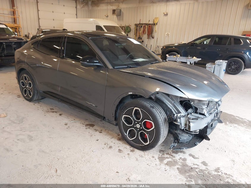 2023 Ford Mustang mach-e VIN 3FMTK4SEXPMA98271 IAAI salvage auction — FRONT END, Clear (Michigan), sold $13,550 on 2026-07-28 (photo 1)