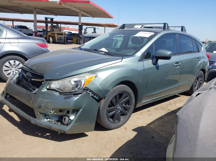 2015 Subaru Impreza VIN JF1GPAC6XFH252662 IAAI salvage auction — NORMAL WEAR, Clear (Arizona), sold $1,075 on 2026-07-14 (photo 2)