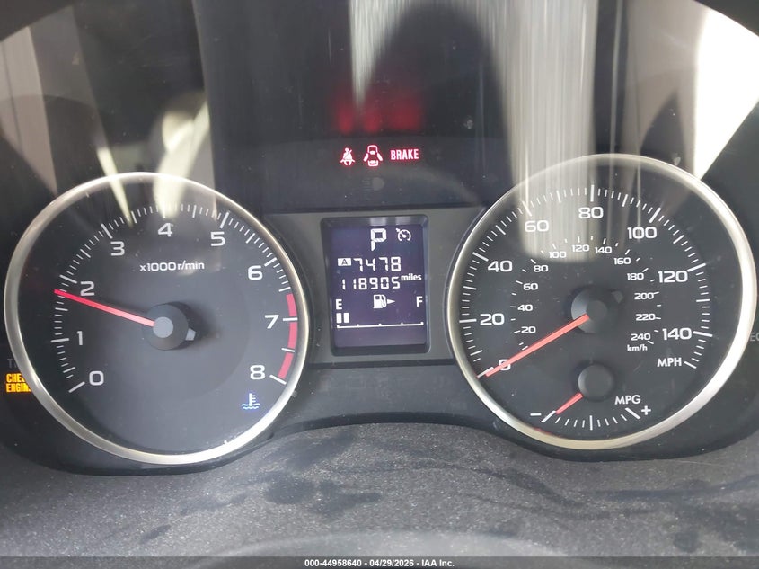 2015 Subaru Impreza VIN JF1GPAC6XFH252662 IAAI salvage auction — NORMAL WEAR, Clear (Arizona), sold $1,075 on 2026-07-14 (photo 7)
