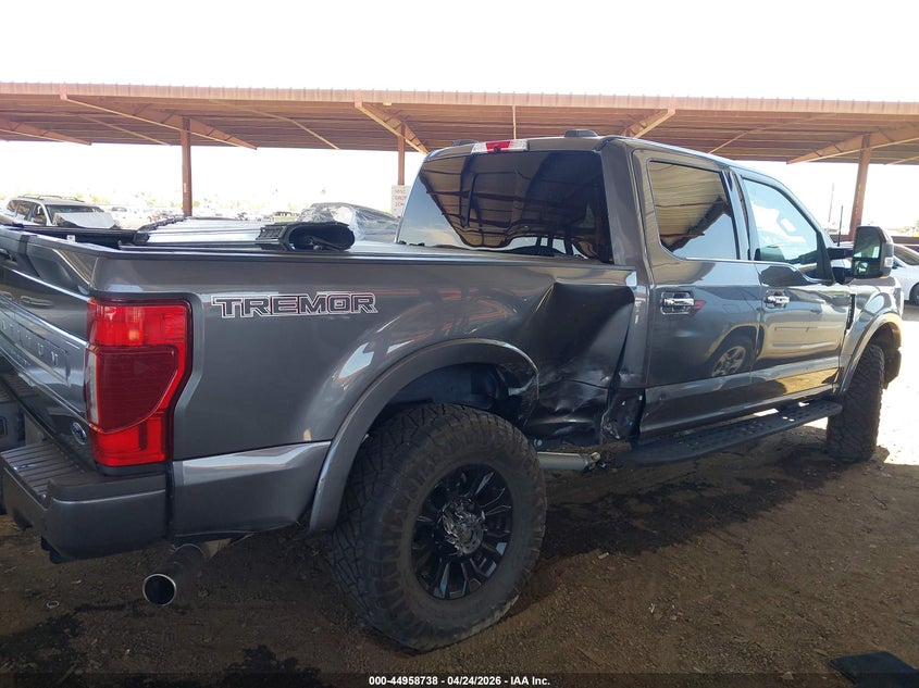 2022 Ford F250 VIN 1FT7W2BN5NEG10164 IAAI salvage auction — REAR END, Salvage (Arizona), sold $20,800 on 2026-08-01 (photo 6)