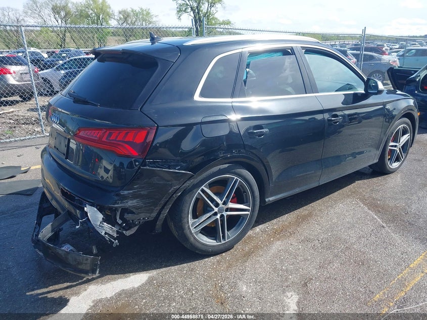 2018 Audi Sq5 VIN WA1A4AFY2J2025249 IAAI salvage auction — RIGHT REAR, Salvage Title, sold $9,175 on 2026-07-14 (photo 4)