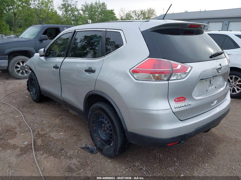 2016 Nissan Rogue VIN JN8AT2MV4GW137502 IAAI salvage auction — LEFT FRONT, Clear (Indiana), sold $875 on 2026-07-15 (photo 3)