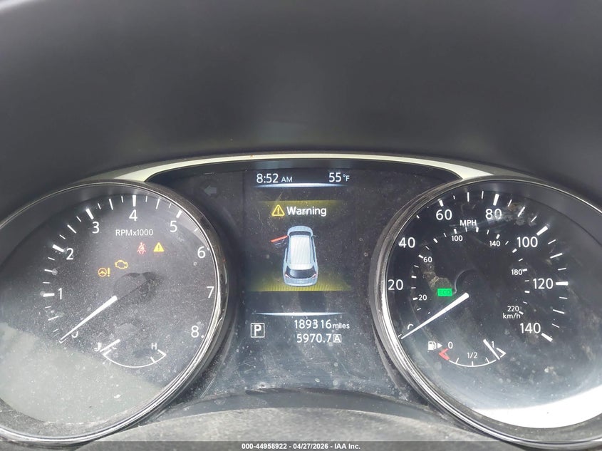 2016 Nissan Rogue VIN JN8AT2MV4GW137502 IAAI salvage auction — LEFT FRONT, Clear (Indiana), sold $875 on 2026-07-15 (photo 7)