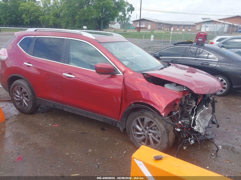2016 Nissan Rogue VIN 5N1AT2MT2GC776114 IAAI salvage auction — FRONT END, Salvage (Tennessee), sold $1,600 on 2026-07-16 (photo 1)