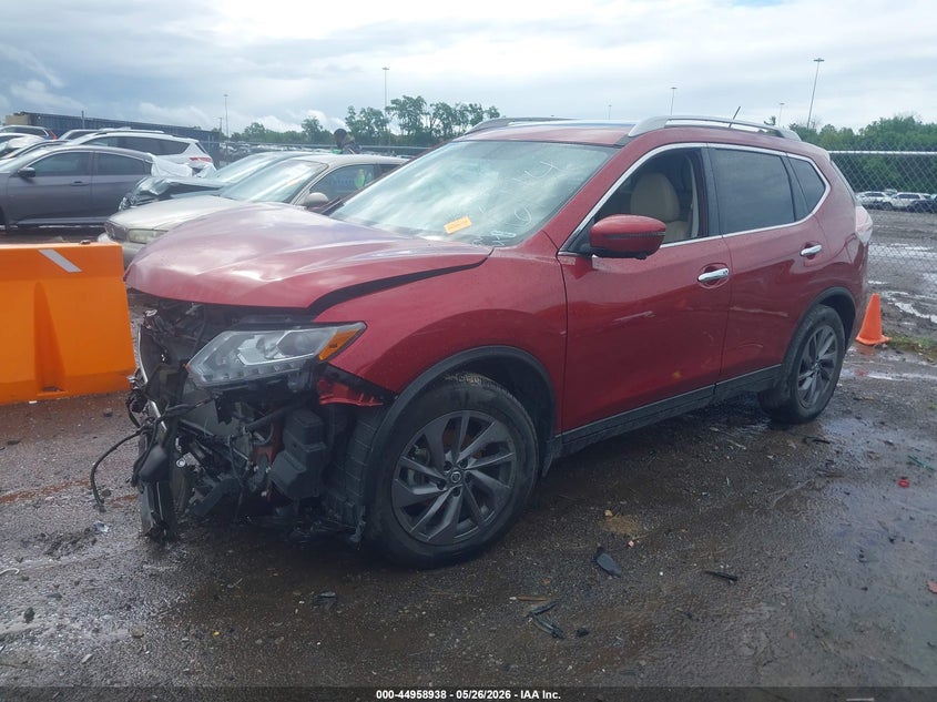 2016 Nissan Rogue VIN 5N1AT2MT2GC776114 IAAI salvage auction — FRONT END, Salvage (Tennessee), sold $1,600 on 2026-07-16 (photo 2)