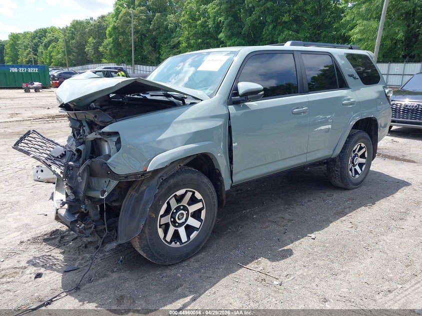 2022 Toyota 4runner VIN JTERU5JRXN6009536 IAAI salvage auction — FRONT END, Salvage (Georgia), sold $9,500 on 2026-07-24 (photo 2)