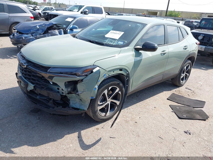2024 Chevrolet Trax VIN KL77LGE29RC165417 IAAI salvage auction — LEFT FRONT, Original (Texas), sold $4,650 on 2026-07-29 (photo 2)