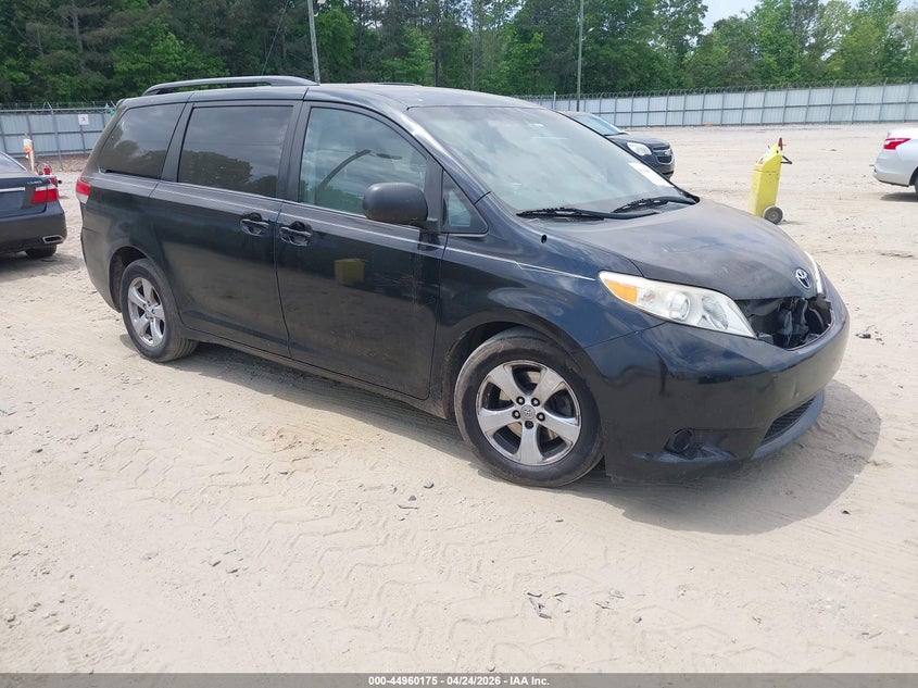 2011 Toyota Sienna VIN 5TDKK3DC6BS012369 IAAI salvage auction — LEFT FRONT, Salvage (Idaho), sold $1,300 on 2026-07-09 (photo 1)