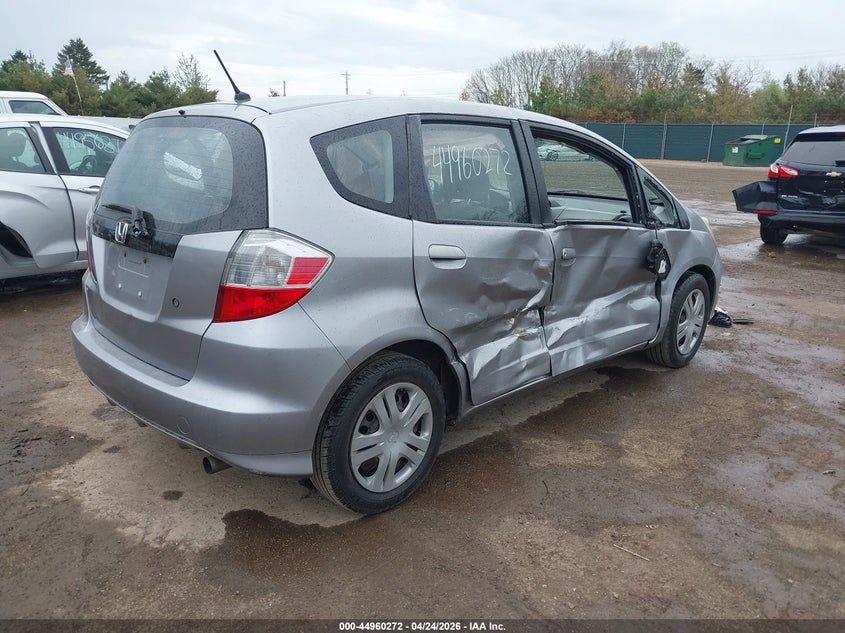 2010 Honda Fit VIN JHMGE8H27AC034908 IAAI salvage auction — RIGHT SIDE, Salvage (Illinois), sold $350 on 2026-07-14 (photo 4)