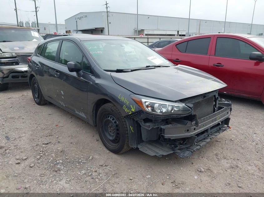 2019 Subaru Impreza VIN 4S3GTAA65K3735606 IAAI salvage auction — LEFT FRONT, Original (Texas), sold $1,825 on 2026-07-09 (photo 1)