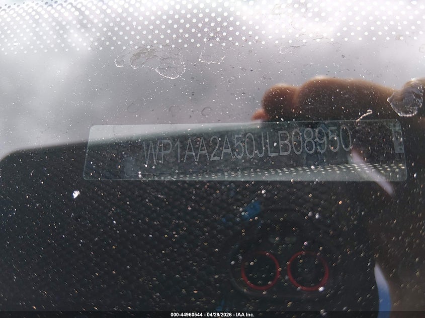 2018 Porsche Macan VIN WP1AA2A50JLB08950 IAAI salvage auction — FRONT END, Salvage (Montana), sold $7,850 on 2026-07-15 (photo 9)