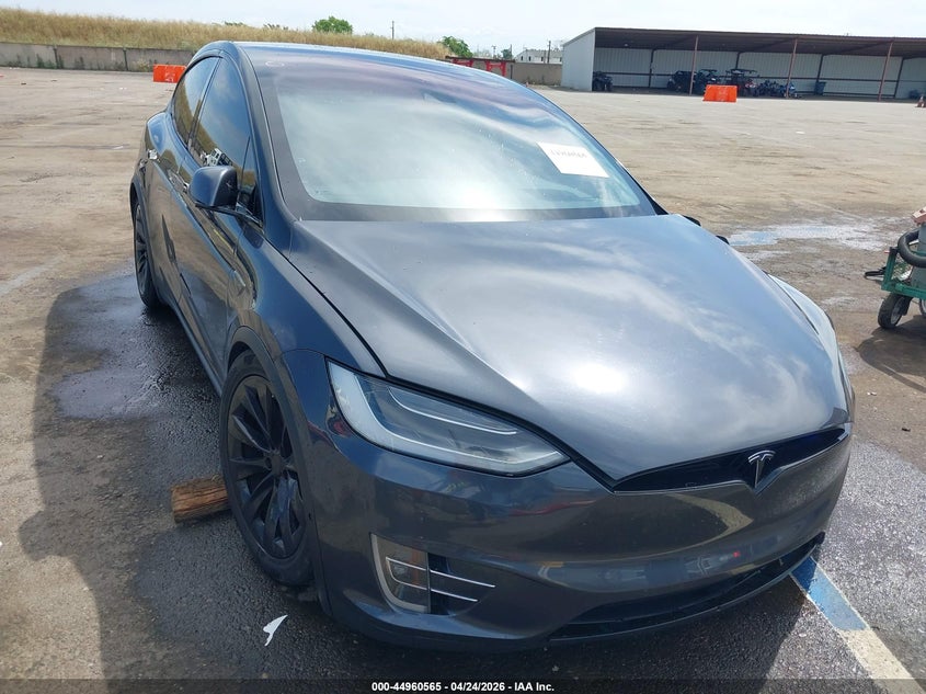 2016 Tesla Model x VIN 5YJXCBE26GF015383 IAAI salvage auction — SIDE, Salvage Title, sold $5,750 on 2026-07-16 (photo 1)