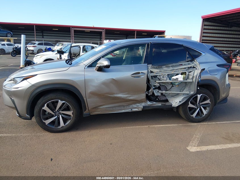 2019 Lexus Nx VIN JTJYARBZ9K2122845 IAAI salvage auction — LEFT SIDE, Clear (Hawaii), sold $8,100 on 2026-07-14 (photo 6)