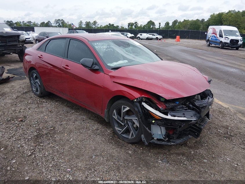 2025 Hyundai Elantra VIN KMHLM4DJ7SU150609 IAAI salvage auction — FRONT END, Salvage Title, sold $3,350 on 2026-07-29 (photo 1)