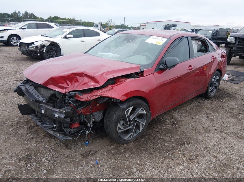 2025 Hyundai Elantra VIN KMHLM4DJ7SU150609 IAAI salvage auction — FRONT END, Salvage Title, sold $3,350 on 2026-07-29 (photo 2)