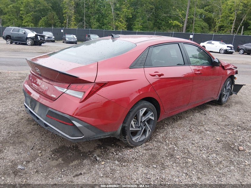 2025 Hyundai Elantra VIN KMHLM4DJ7SU150609 IAAI salvage auction — FRONT END, Salvage Title, sold $3,350 on 2026-07-29 (photo 4)