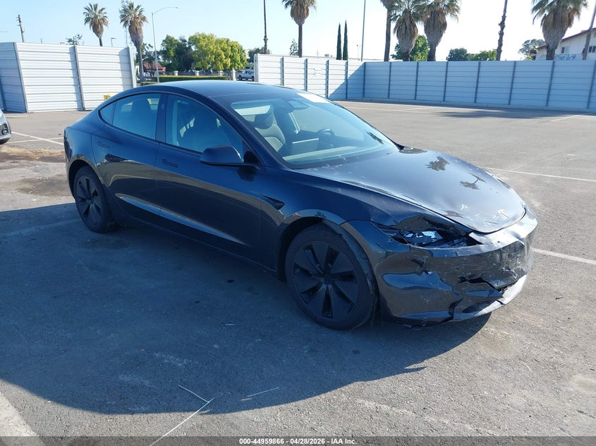 2025 Tesla Model 3 VIN 5YJ3E1EA2SF987341 IAAI salvage auction — FRONT END, Salvage Title, sold $14,400 on 2026-07-09 (photo 1)