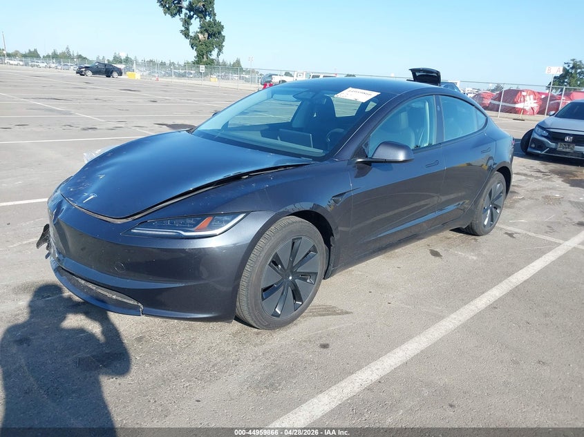 2025 Tesla Model 3 VIN 5YJ3E1EA2SF987341 IAAI salvage auction — FRONT END, Salvage Title, sold $14,400 on 2026-07-09 (photo 2)