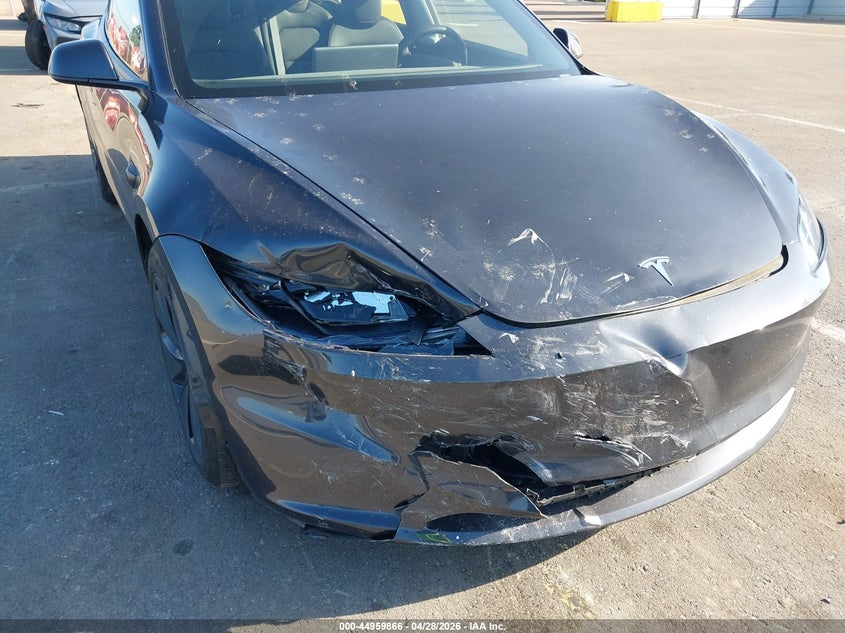 2025 Tesla Model 3 VIN 5YJ3E1EA2SF987341 IAAI salvage auction — FRONT END, Salvage Title, sold $14,400 on 2026-07-09 (photo 6)