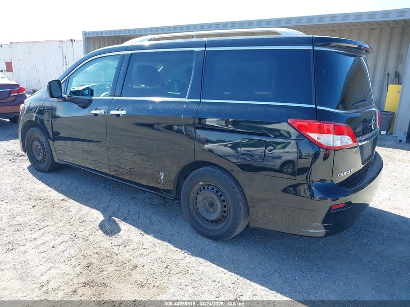 2012 Nissan Quest VIN JN8AE2KP4C9041294 IAAI salvage auction — RIGHT SIDE, App For Dup Clear (California), sold $500 on 2026-07-30 (photo 3)