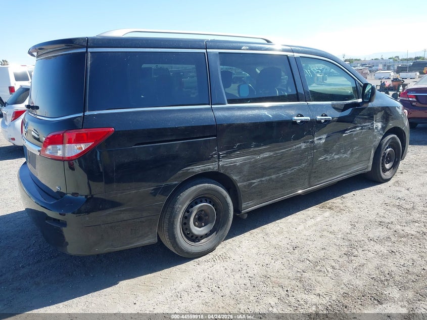 2012 Nissan Quest VIN JN8AE2KP4C9041294 IAAI salvage auction — RIGHT SIDE, App For Dup Clear (California), sold $500 on 2026-07-30 (photo 4)