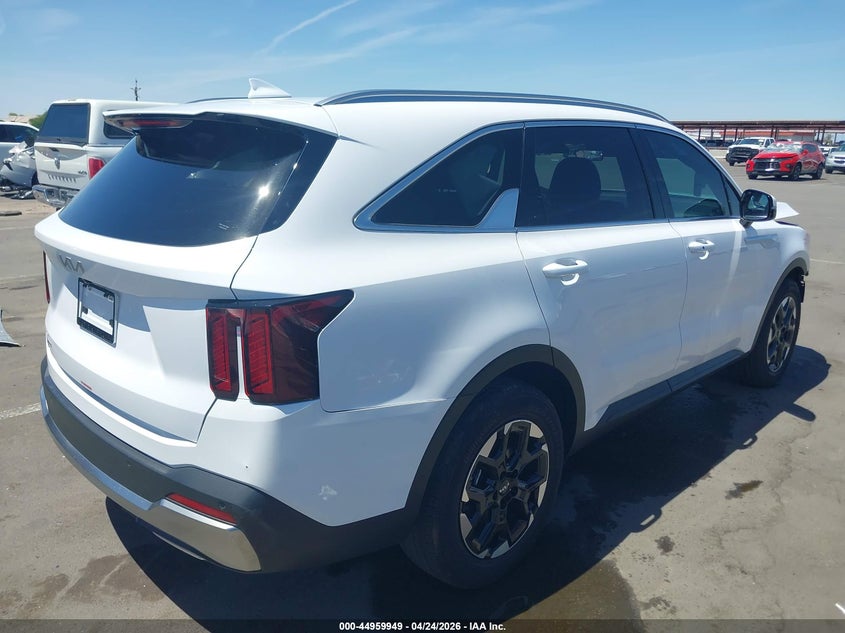 2025 Kia Sorento VIN 5XYRL4JC2SG379272 IAAI salvage auction — RIGHT FRONT, Salvage (Arizona), sold $13,000 on 2026-07-28 (photo 4)