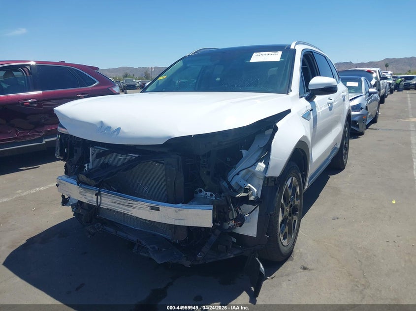 2025 Kia Sorento VIN 5XYRL4JC2SG379272 IAAI salvage auction — RIGHT FRONT, Salvage (Arizona), sold $13,000 on 2026-07-28 (photo 6)
