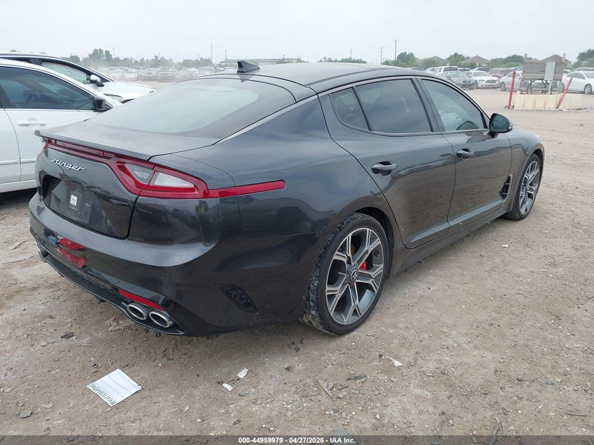 2019 Kia Stinger VIN KNAE45LC8K6064085 IAAI salvage auction — FRONT END, Salvage Title, sold $5,000 on 2026-07-29 (photo 4)